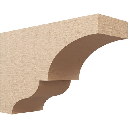 11in. W X 33in. D X 22in. H Series 3 Asheboro Rough Cedar Woodgrain TimberThane Corbel, Primed Tan